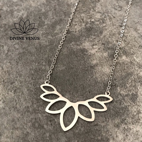 Lotus Pendant Necklace - Picture 4 of 8
